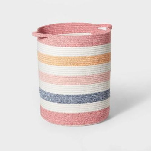 Medium Striped Coiled Rope Kids' Storage Bin - Pillowfort™