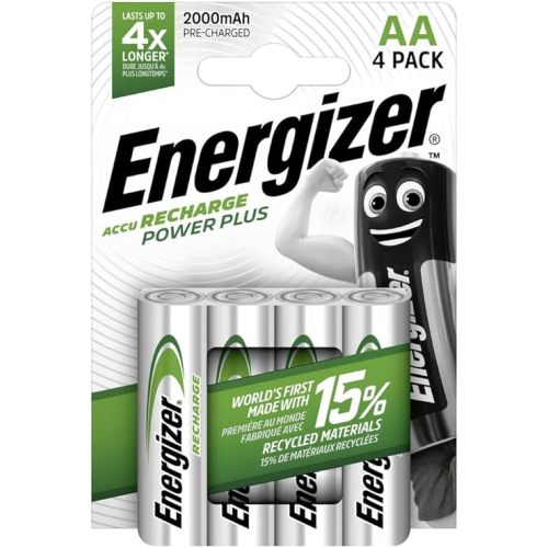 Energizer Rechargeable NiMH Battery AA 1.2 V Power+ 2000 mAh 4-Blister [EN-PWRPL2000B4]