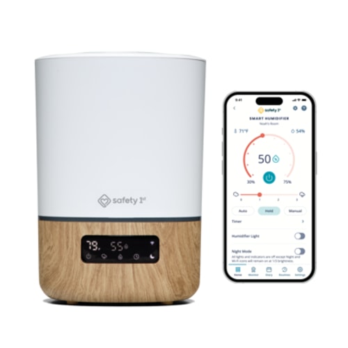 Safety 1ˢᵗ Smart Humidifier with Moisture Control, Room Capacity Model, Natural White