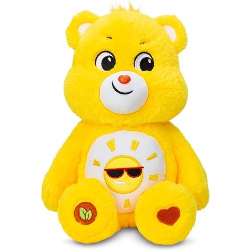Care Bears 14" Funshine Bear Plushie - Medium Size - Yellow Plush for Ages 4+ – Perfect Stuffed Animal Holiday, Birthday Gift, Super Soft and Cuddly – Good For Girls and Boys, Employees, Collectors