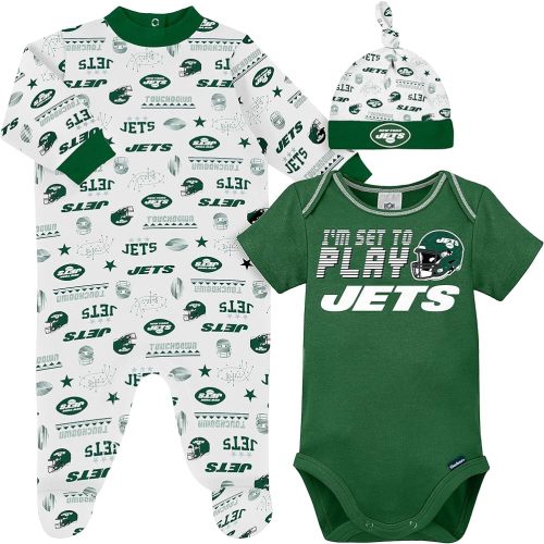 Gerber Unisex Baby NFL Team Footed Sleep and Play and Bodysuit Gift Set