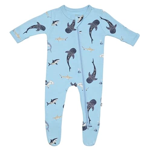 KYTE BABY Unisex Zipper Closure Footies, Rayon Made From Bamboo, 0-24 Months