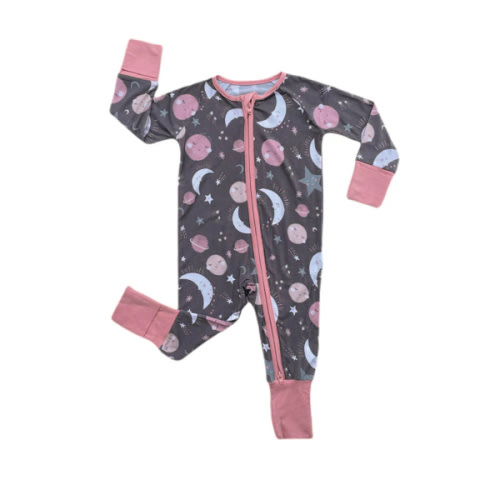 Pink To the Moon & Back Zippy - Little Sleepies