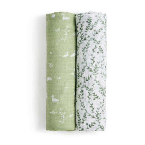 Essentials Silky Soft Swaddle 2-Pack in Nature Friends | aden + anais