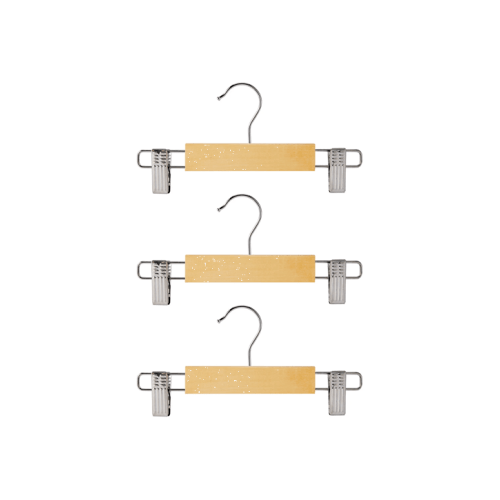3 Pack Wooden Baby Hangers - Wooden - One Size