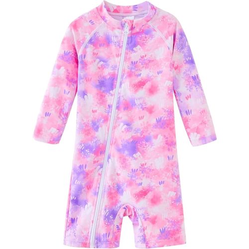 UMELOK Baby Girl Swimsuit Infant Rash Guard Swimwear UPF 50+ Sun Protection Bathing Suit