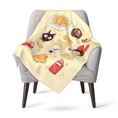 GUQUNE Kiki's Anime Delivery Service Baby Blanket Colorful Fun Flannel Throw Blankets Bedding for Toddler Boys Girls 30x40 inches