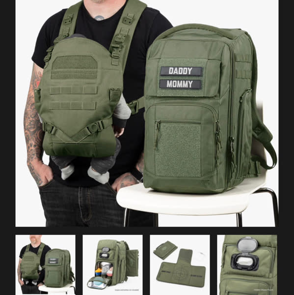 Everyday Diaper Backpack + Baby Carrier Bundle by Tactical Baby Gear
