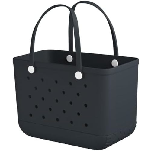 X Large Rubber Tote Bag Rubber Beach Bag, Travel Bag, Shopping Bag, Sports Bag Washable Handbag Storage Bag for Pool