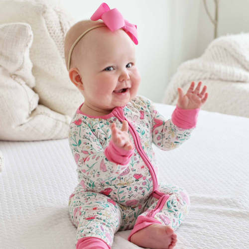 Paris Petals Convertible Zip Romper