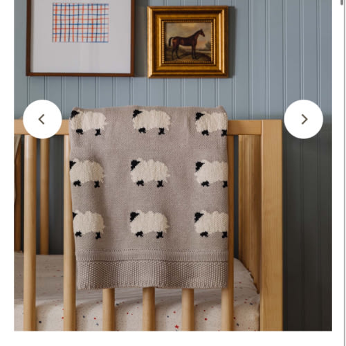 Baby Blanket with Sheep – Market by Modern Nest