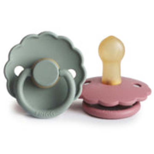 Mushie FRIGG Daisy Natural Rubber Pacifier 2-Pack