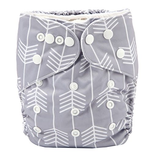 Sigzagor Baby Pocket Diaper Nappy Reusable Washable 8lbs to 36lbs (Arrow)