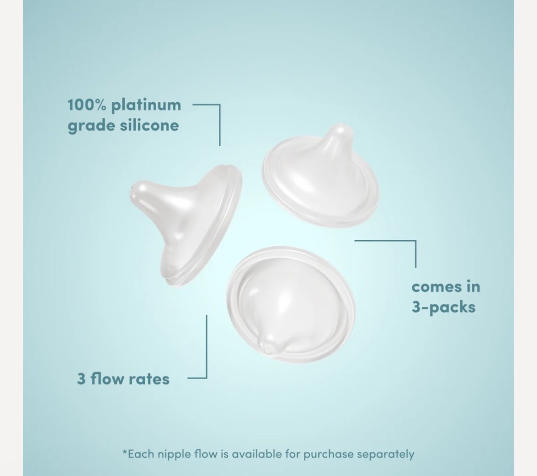 wide latch nipples 3-pack