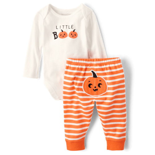 Baby Halloween 2-Piece Playwear Set - White