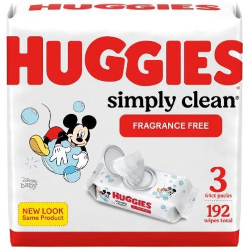 Huggies Simply Clean Baby Wipes - Unscented - 3pk - 192ct