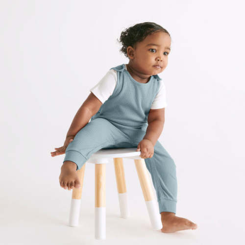 Ribbed Overalls Ribbed Navy / 0 - 3 M