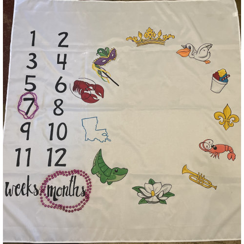 Louisiana Milestone Blanket
