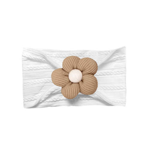 Daisy Cable Headband, Willow