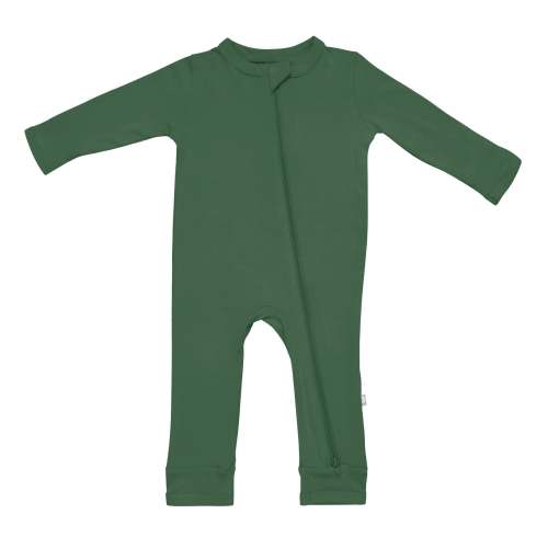 Zippered Romper in Hunter