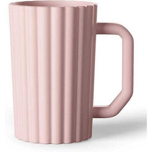 Mintlyfe Baby Bath Rinse Cup, Silicone Body Washing Rinser Cup with Easy Grip Handle (Blush)