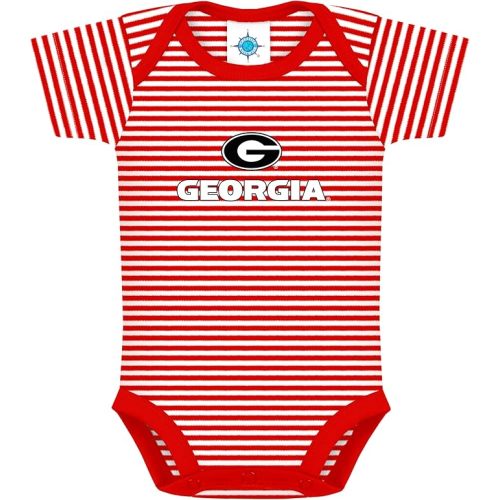 Creative Knitwear College Baby NCAA Infant Striped Bodysuit