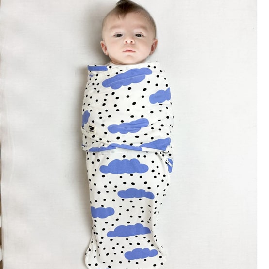 Snugababe Swaddle Sleep Pod - Blue Clouds | Norani Baby