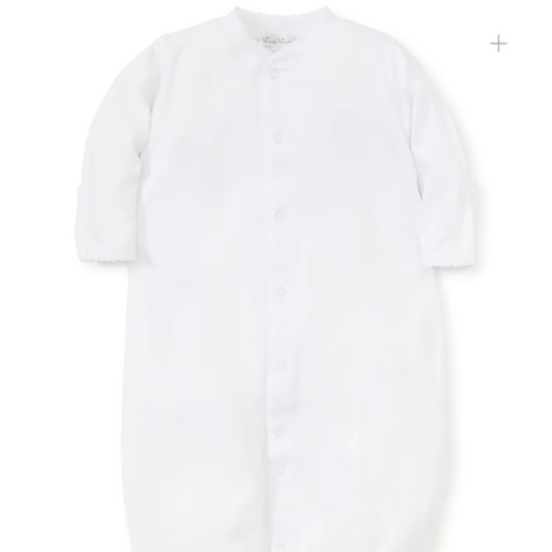 White Kissy Basics Conv. Gown
