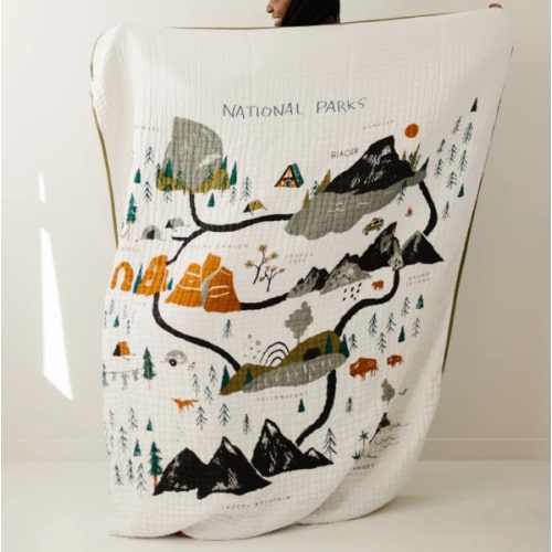 Large National Parks Throw Blanket