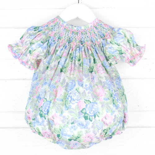 Sunny Days Floral Smocked Bishop Bubble