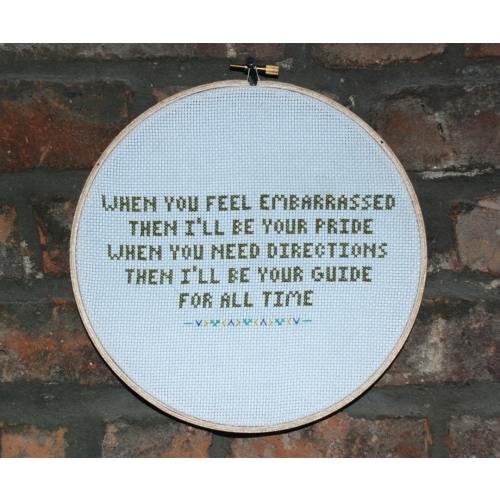 Death Cab For Cutie Cross Stitch