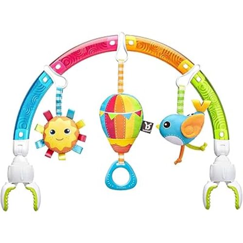 BENBAT ™ | Baby Stroller Arch Toy Rainbow Dazzle Friends Play Bar
