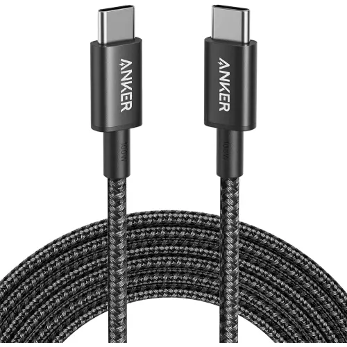 Anker USB C to USB C Cable, Type C Charging Cord Fast Charge(10FT,100W), for iPhone 16/16 pro, MacBook and More(USB 2.0,Black)