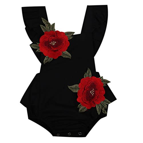 Baby Girls Jumpsuit Newborn Infant Kids Floral Clothes Summer Romper Bodysuit Sundress Outfits