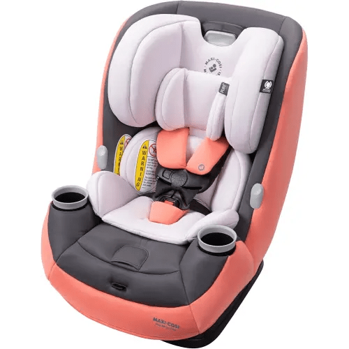 Maxi-Cosi Pria All-in-One Convertible Car Seat, rear-facing, from 4-40 pounds; forward-facing to 65 pounds; and up to 100 pounds in booster mode, Coral Quartz
