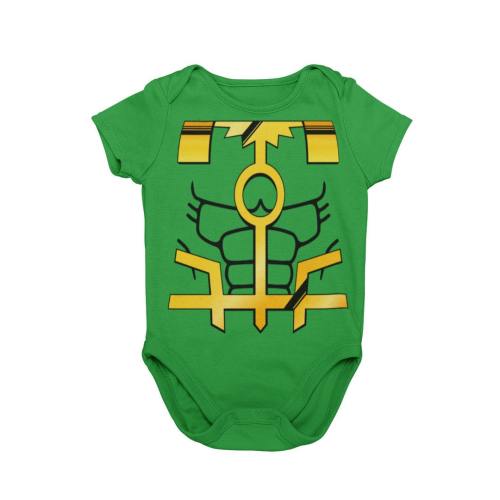 God Of Mischief Comic Book Villain Baby Halloween Costume Bodysuit | Baby Loki Cosplay Halloween Costume | Unique Baby Shower Gift | MNSSHP