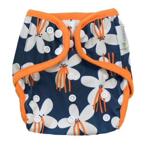 OsoCozy One Size Cloth Diaper Covers - Adjustable Snap Fit & Double Leg Gussets for Baby Boys & Girls from 8-35 Pounds. Use with Prefold, Flat or Fitted Cloth Diapers or Snap-in Inserts.