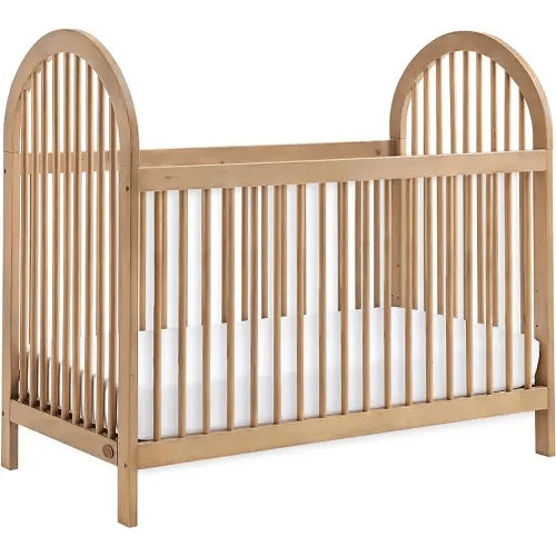 Everlee 3-in-1 Island Crib, Honey Wood