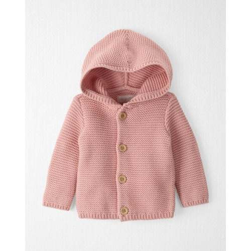 Baby Organic Signature Stitch Cardigan in Rose - Little Planet | Carter's