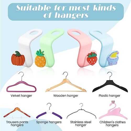 20 Pieces Clothes Hanger Connector Hooks, Outfit Hangers Extender