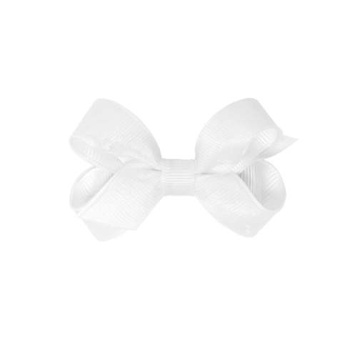 Grosgrain Hair Bow - White