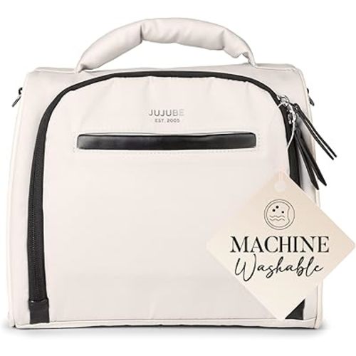 JuJuBe x Witney Carson - New Insulated Bottle Bag, Breastmilk Storage Bag for Baby Bottles, Travel Insulated Lunch Bag or Cooler Bag with Waterproof Lining for Nursing, Milk, Food, Snacks, Cloud