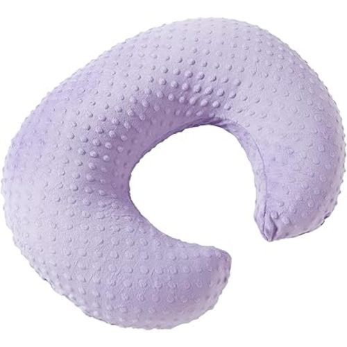 Dots Nursing Pillow Cover, Case Plush Breathable Breastfeeding Pillow Slipcover Fits Nursing Pillow, Super Soft Snug Positioners for Baby Boy Baby Girl (Lavender)