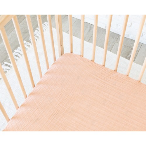 Muslin crib sheet - bella