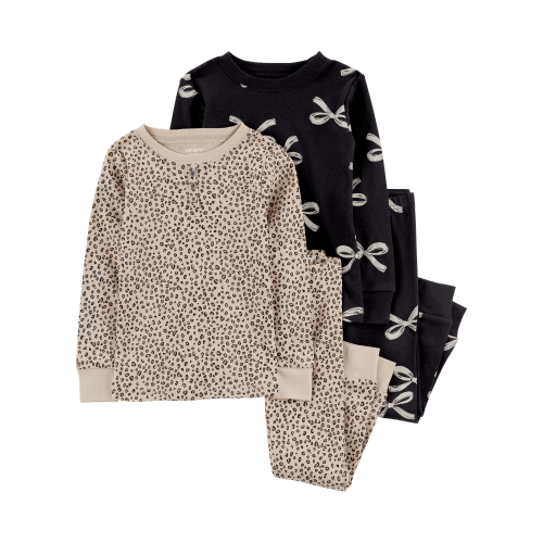 Toddler 4-Piece Leopard Print 100% Snug Fit Cotton Pajamas - Carter's | Carter's