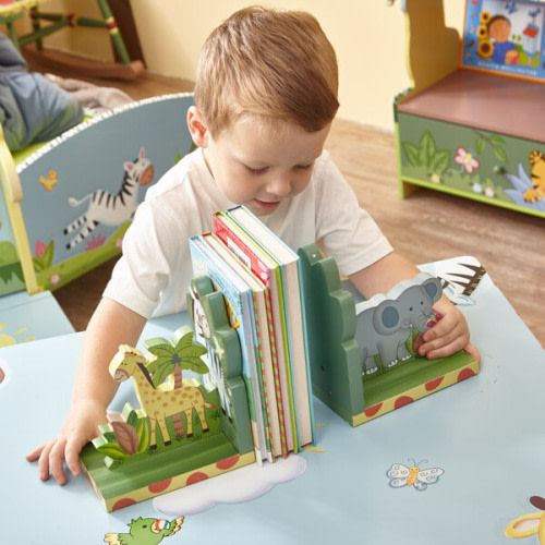 Sunny Safari Set of Bookends - Fantasy Fields by Teamson Kids | Maisonette