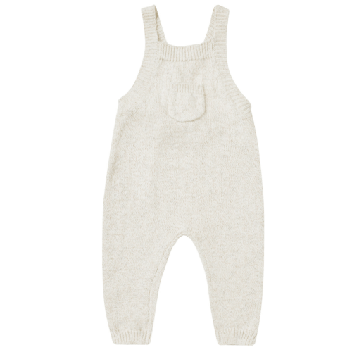 Knit Overalls, Ivory