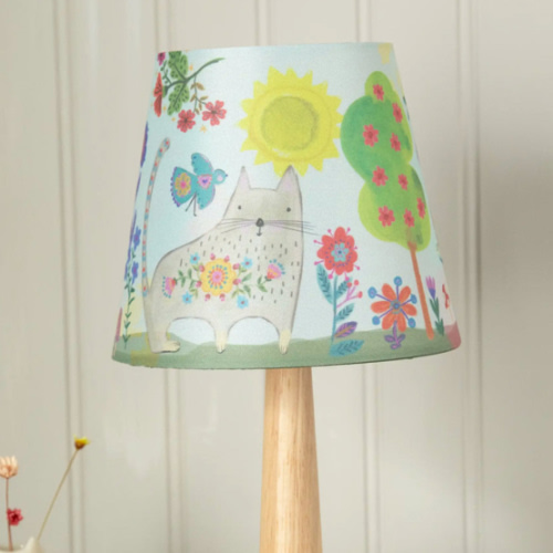 Touch Lamp - Mint Cat