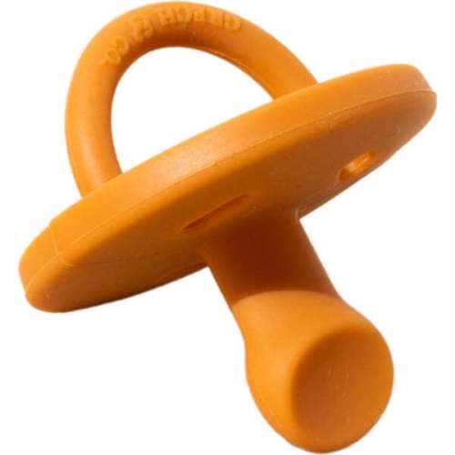 Color Splash Collection Soother Pacifier, Sienna - GRECH & CO. | Maisonette