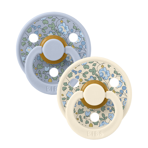 BIBS x LIBERTY Colour Pacifiers 2 Pack Eloise - Dusty Blue Mix – Bibsworld store US